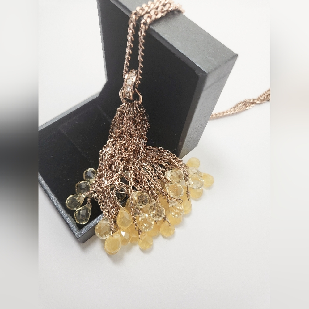 Juicy Couture Crystal Rose Gold Necklace